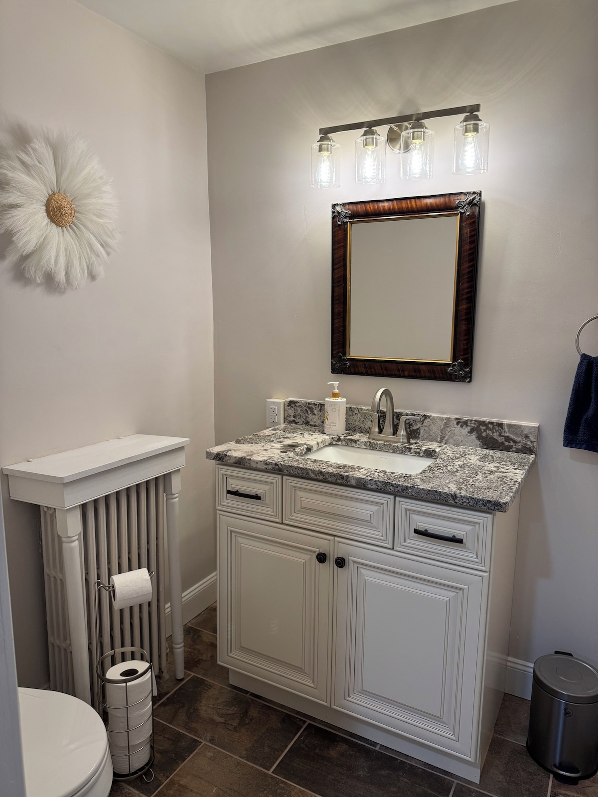 First floor half bathroom off of the kitchen!!!